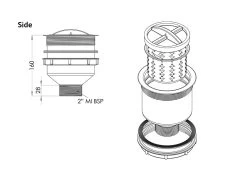 3MONKEEZ Scraptrap 125mm Sink Waste Arrestor -Pet Products Store 3M SSBW 1 3