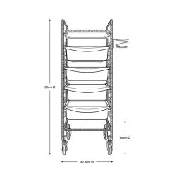 Barber Culture Chiswick Barber Trolley -Pet Products Store AM BC1045 3
