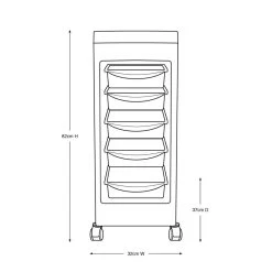 Glammar Kellie Budget Trolley -Pet Products Store AM GLAM3280 2