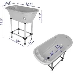Small Portable Bath Tub For Dogs And Cats (Blue) -Pet Products Store CZ H115B 7