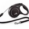 Flexi Classic Cord For Dogs Retractable Lead Black Small 5m