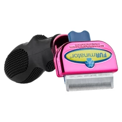 Furminator DeShedding Tool - Small Cat Short Hair Metallic [Pink] -Pet Products Store FU 01223 2