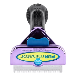 Furminator DeShedding Tool - Large Cat Short Hair Metallic [Purple] -Pet Products Store FU 01225 3