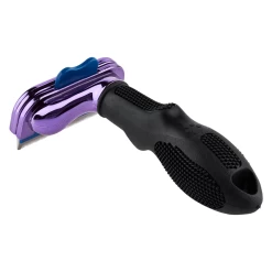 Furminator DeShedding Tool - Large Cat Short Hair Metallic [Purple] -Pet Products Store FU 01225 4