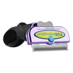 Furminator DeShedding Tool - Large Cat Long Hair Metallic [Purple] -Pet Products Store FU 01226 2