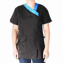 Groomtech Latina Grooming Tunic - Blue Trim [Size: Small]