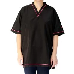 Groomtech Siena V-Neck Grooming Jacket - Pink [Size: Small]