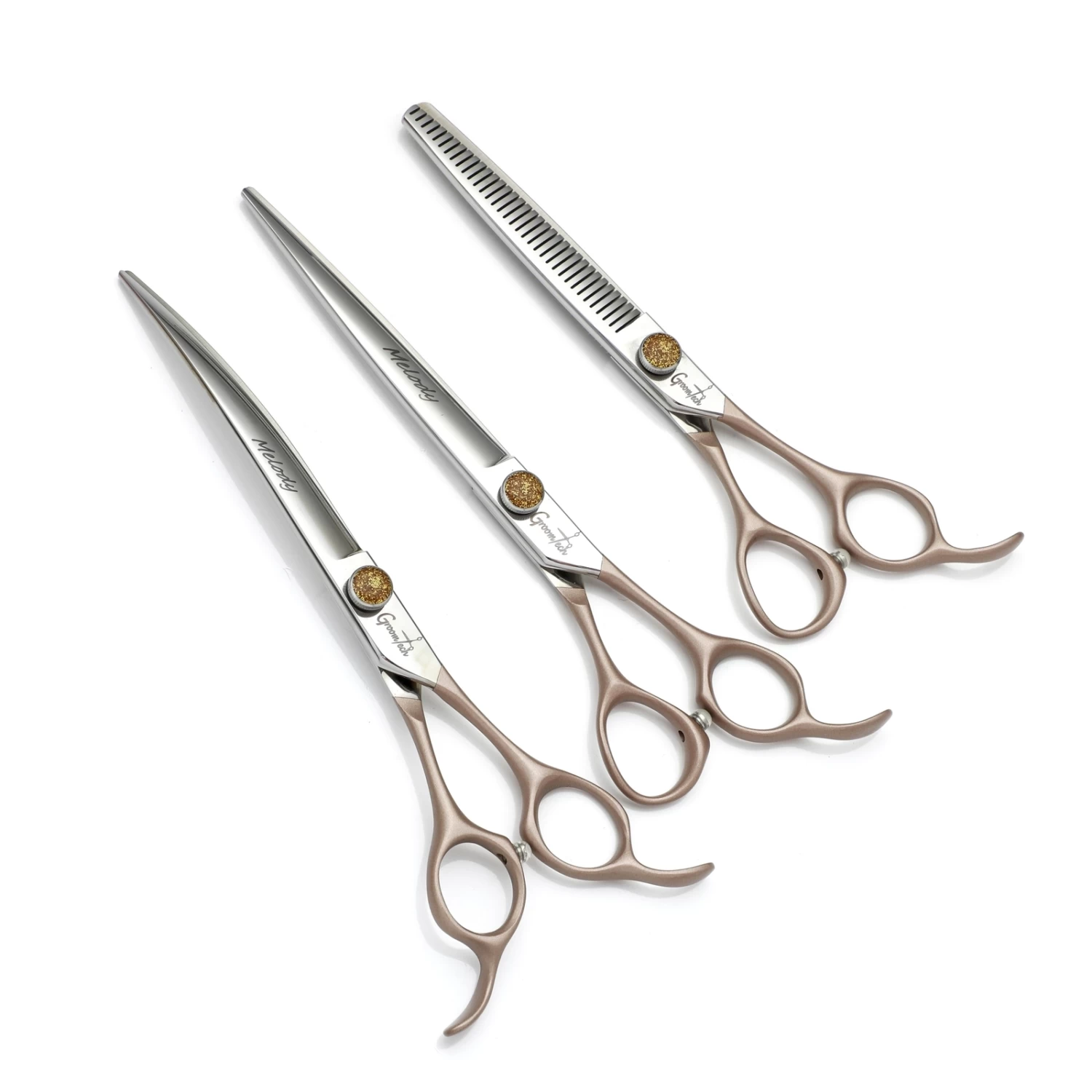 Groomtech Melody Grooming Scissors Kit, Set Of 3 1 Groomtech Melody Grooming Scissors Kit, Set Of 3