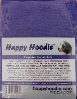 Happy Hoodie Purple, Pack Of 2 -Pet Products Store HH 01 PP 3