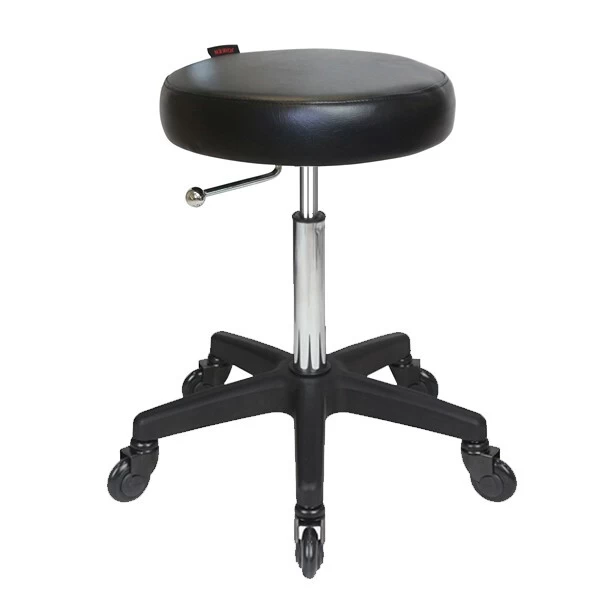 Joiken Black Turbo Gas Lift Stool Click’n Clean Wheels