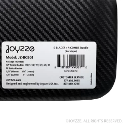 Joyzze 6 Wide Blade + 4 Wide Comb With Stoage Case - Red -Pet Products Store JY 99087 6