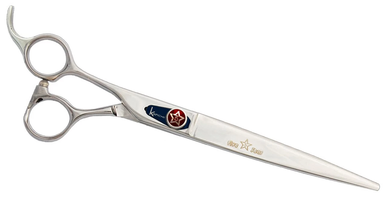 Kenchii Five Star Offset Shear Straight 8" - Lefty 1 Kenchii Five Star Offset Shear Straight 8" - Lefty