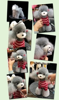 Mr. Jiang Teddy Bear Full Body Coat / Model Dog [Grey] -Pet Products Store MJ TB02G 5