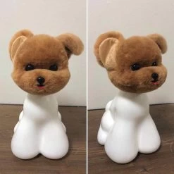 Mr. Jiang Teddy Bear Head Hair / Model Dog [Brown] -Pet Products Store MJ TB04B 2