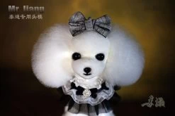 Mr. Jiang Teddy Bear Head Hair / Model Dog [White] -Pet Products Store MJ TB04W 6