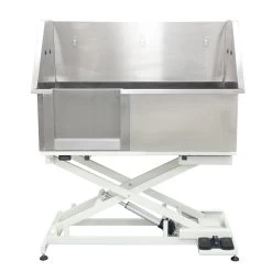 Shernbao Stainless Steel Electric Lifting Bath Tub (LEFT Sliding Door)