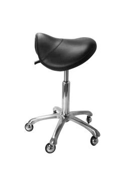 Ergonomic Saddle Stool With Planetary Casters -Pet Products Store S GC002SW 2