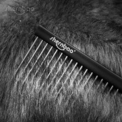 Shernbao Professional Pet Comb 24cm [Black] -Pet Products Store S GSC245 BK 4