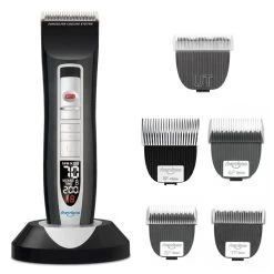 Shernbao Smart Digital 4-in-1 Adjustable Clipper PGC660+ 4 X LightEdge Blade(3F/4F/5F/7F)+ 1xTitanium Ceramic Blade [Ultra Thin]