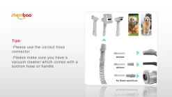 Shernbao Self-Cleaning Pet Brush Kit For Vacuum Cleaners -Pet Products Store S SMDC KIT 3