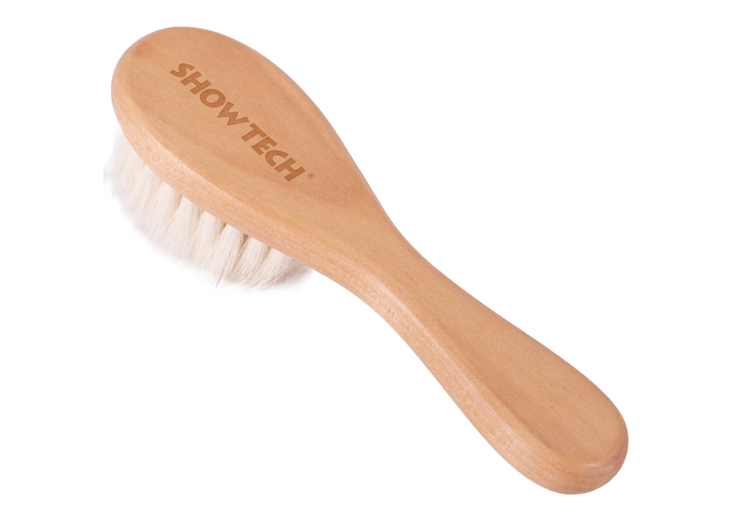 Show Tech Pure Goat Hair Brush Natural Wood 15cm 2 Show Tech Pure Goat Hair Brush Natural Wood 15cm - Image 2