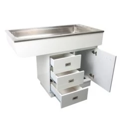 Dental Preparation Table With Stainless Steel Tub And Painted Cabinets -Pet Products Store T FT851 4