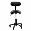 Groomer's Saddle Stool With Back Rest (Black)