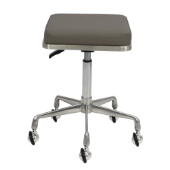 Groomer's Modern Groomer Stool With Square Cushion (Grey)