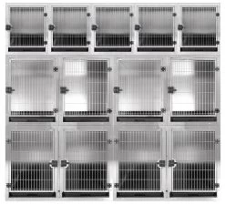 Aeolus KA505T Stainless Steel Modular Cage - Large -Pet Products Store T KA505TL 201 4