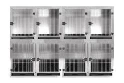 Aeolus KA505T Stainless Steel Modular Cage - Large -Pet Products Store T KA505TL 201 5