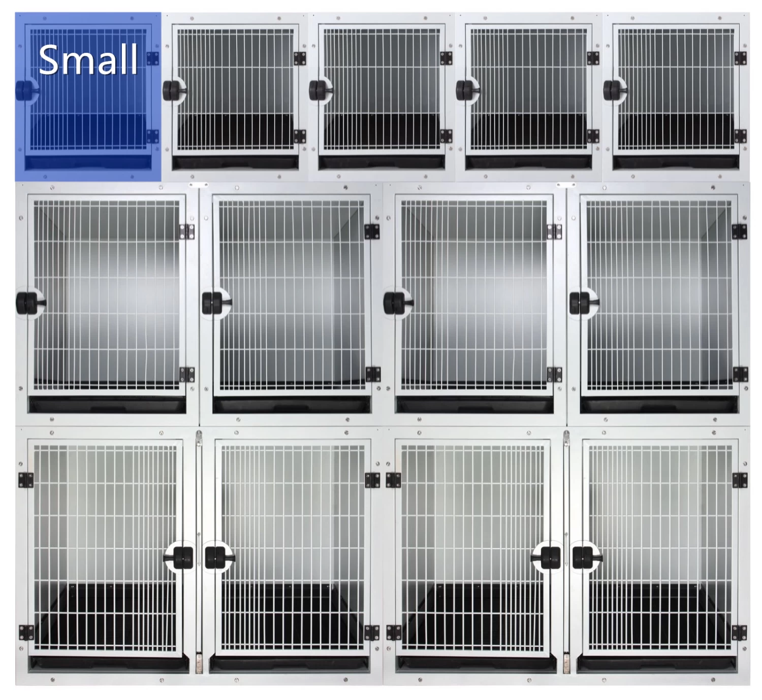 Aeolus KA505T Powder Coated Modular Cage - Small 2 Aeolus KA505T Powder Coated Modular Cage - Small - Image 2