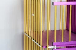 Aeolus 4-Berth Show Trolley With 6" Rubber Wheels - Large [Gold And Purple] -Pet Products Store T KB511NAF GP Kit6W 2