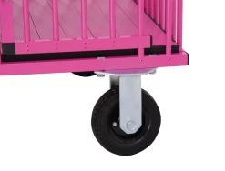Aeolus 4-Berth Show Trolley With 4" Nylon Wheels - Large [Pink] -Pet Products Store T KB511NAF PK Kit 2