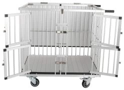 Aeolus 4-Berth Show Trolley With 4" Nylon Wheels - Large [Silver] -Pet Products Store T KB511NAF SL Kit 2