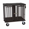 Aeolus 2-Berth Show Trolley With 6" Rubber Wheels - Large [BLACK]