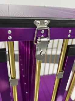 Aeolus 2-Berth Show Trolley With 4" Nylon Wheels [Gold And Purple] -Pet Products Store T KB511NAT GP Kit 4