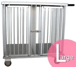 Aeolus 2-Berth Show Trolley With 4" Nylon Wheels - Large [Pink]