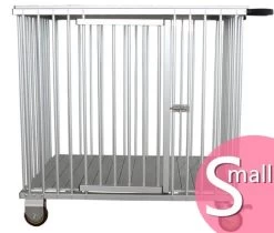 Aeolus 1-Berth Show Trolley With 6" Rubber Wheels - Small [Pink]