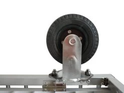 Aeolus 1-Berth Show Trolley With 6" Rubber Wheels - Small [Silver] -Pet Products Store T KB513NAO SL Kit6W 6