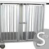 Aeolus 2-Berth Show Trolley With 4" Nylon Wheels - Small [Silver]