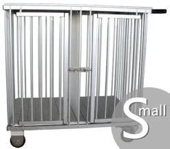 Aeolus 2-Berth Show Trolley With 4" Nylon Wheels - Small [Silver]