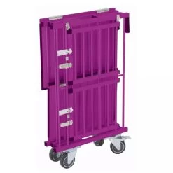 Aeolus 2-Berth Double Deck Show Trolley With 4" Nylon Wheels - XSmall [Purple] -Pet Products Store T KB514NAT PP Kit 6