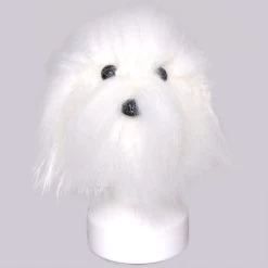 KissGrooming Head Hair For Teddy Bear And Bichon Model Dog [White]