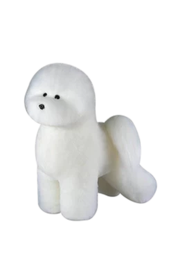 KissGrooming Bichon Frise Coat For Model Dog Mannequin [White] -Pet Products Store T RMD32A1 2