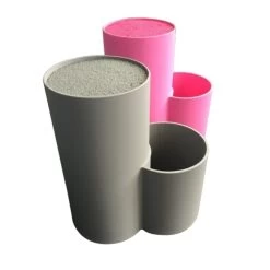 Aeolus Double Stump Scissors Cylinder - Purple -Pet Products Store T SO604 3