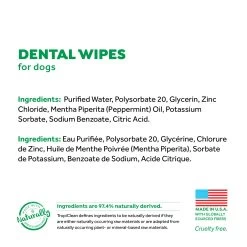 Tropiclean Fresh Breath Dental Wipes 50 Sheets -Pet Products Store TC 00287 3