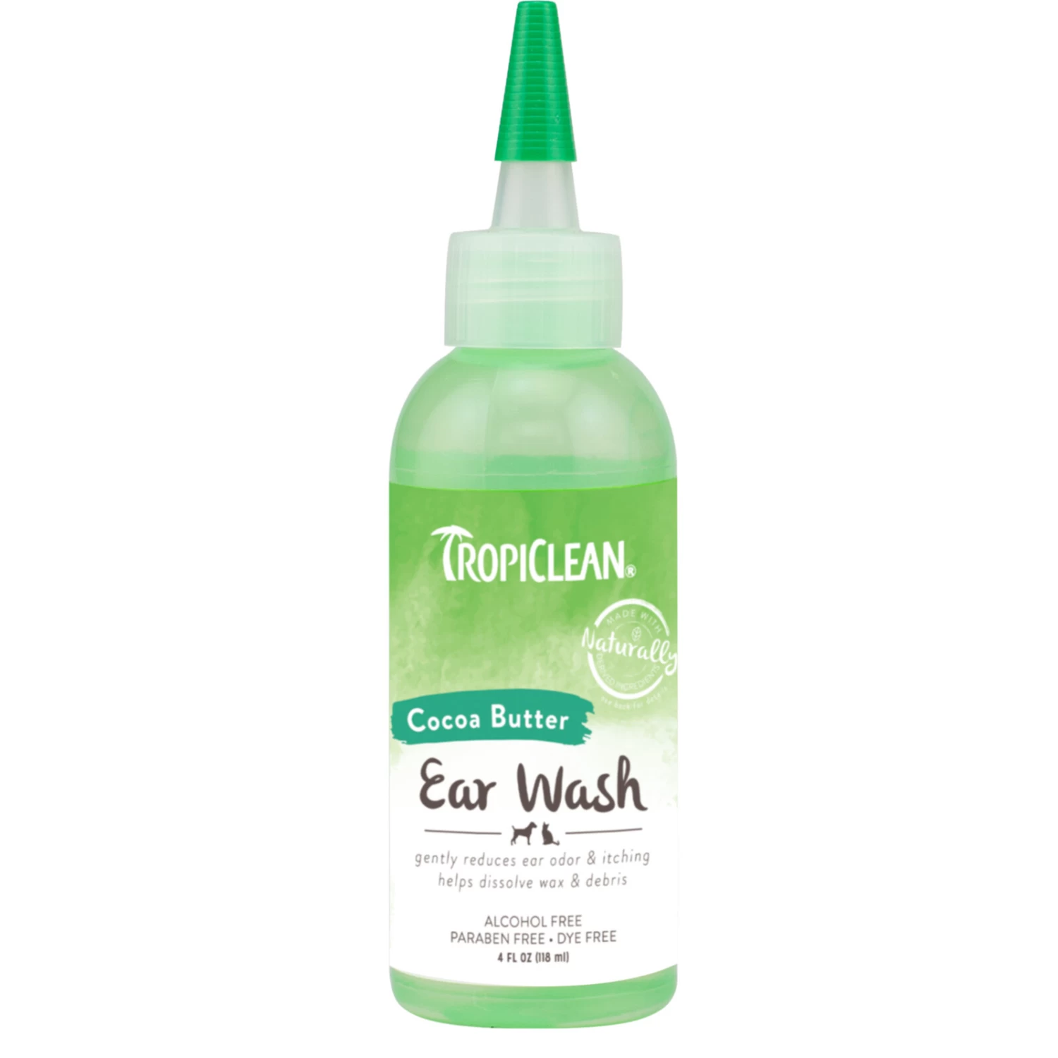 TropiClean Alcohol Free Ear Wash Cleaner 118ml 1 TropiClean Alcohol Free Ear Wash Cleaner 118ml