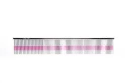 Utsumi 9" Quarter Comb With Wide Pink Line